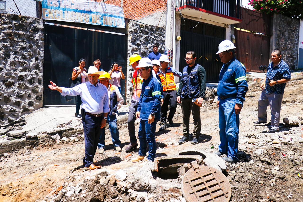 Supervisa José Luis Urióstegui seis obras que transforman el centro histórico de Cuernavaca