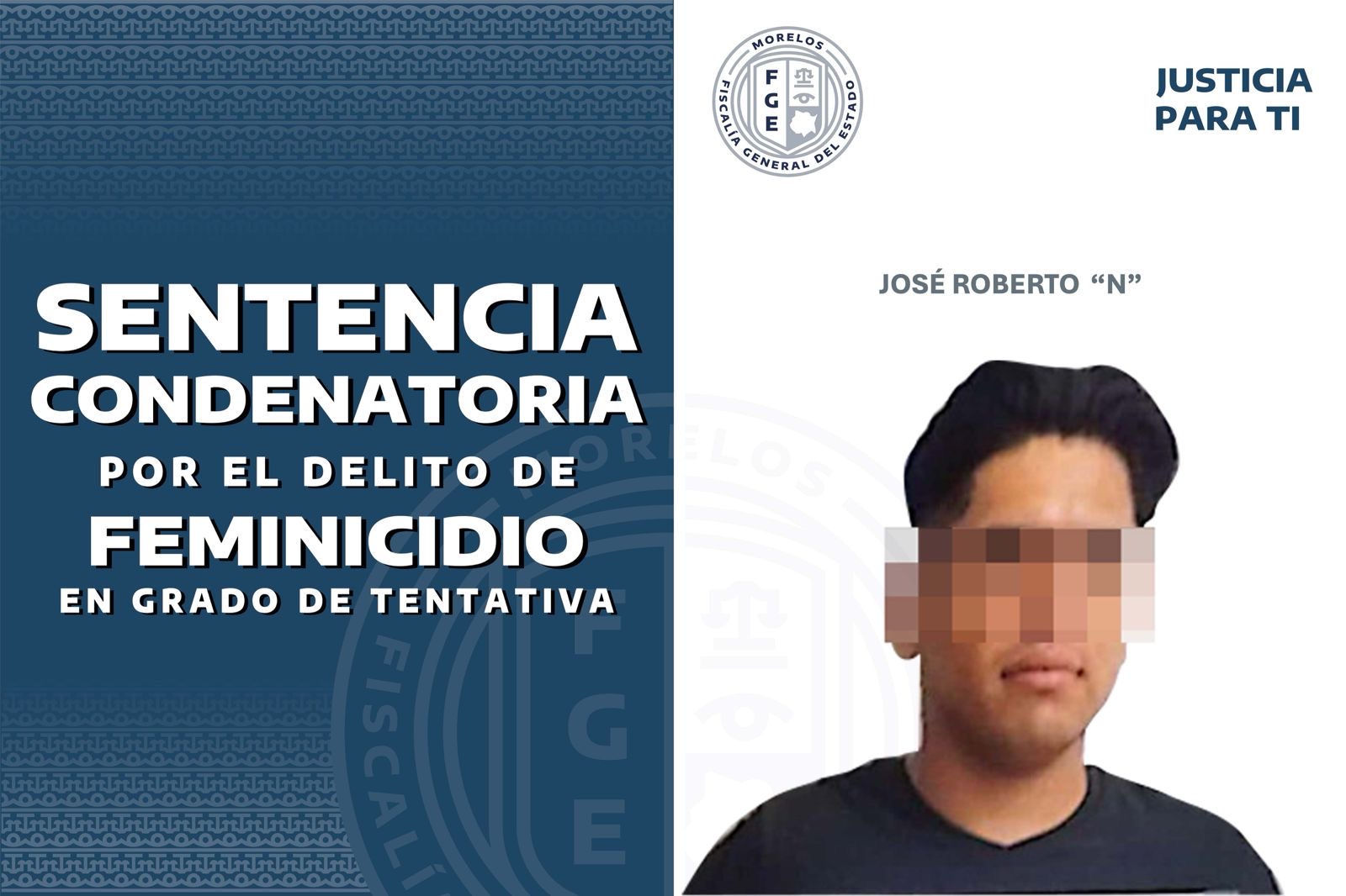 Condena a más de 19 años de prisión a hombre por tentativa de feminicidio en Ayala