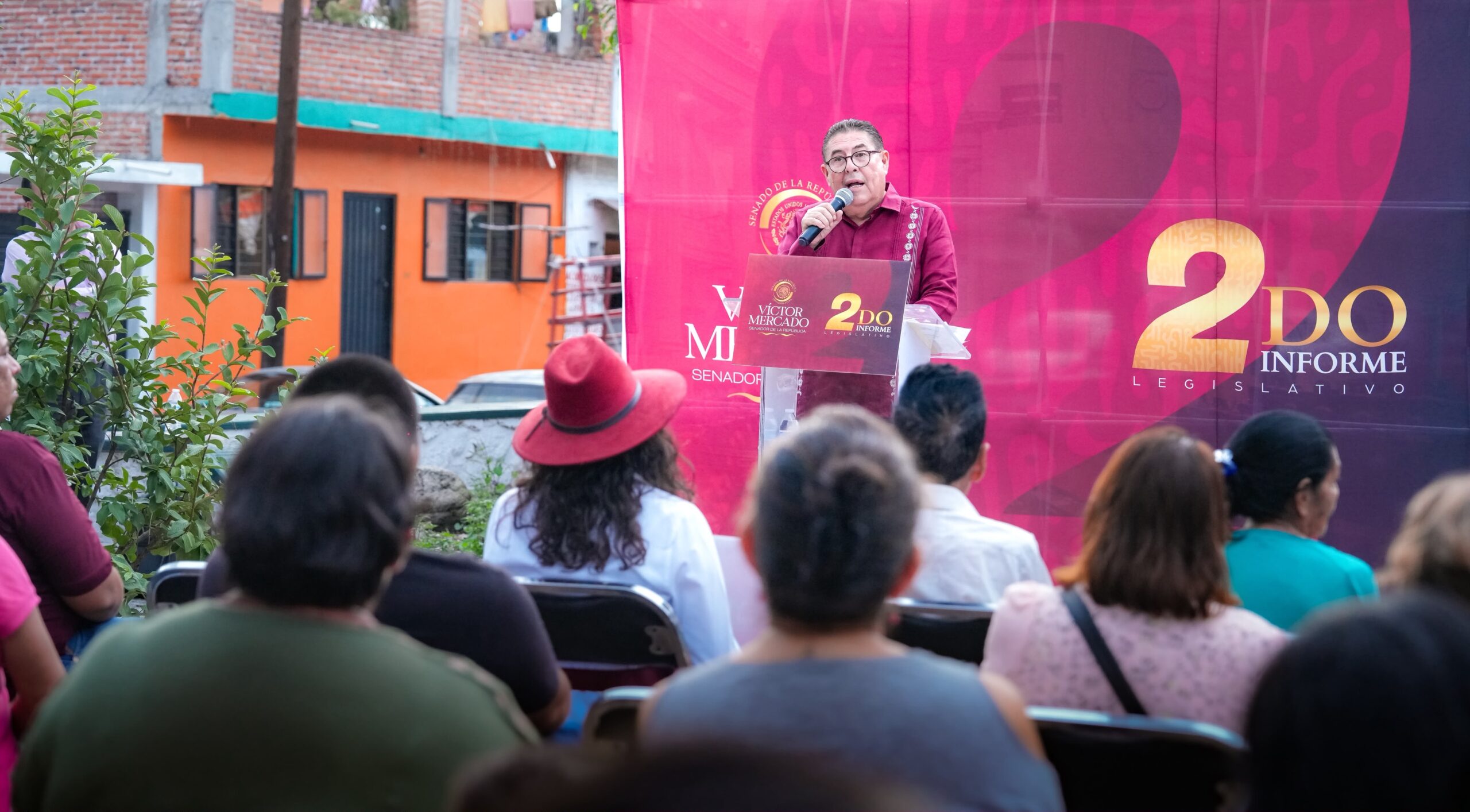 Víctor Mercado lleva su segundo informe legislativo a Temixco